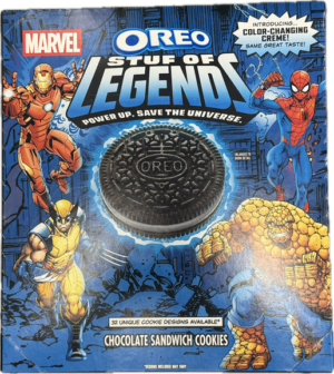 Oreo Marvel Legends Color Changing Creme Sandwich Cookies 2.04oz 12ct